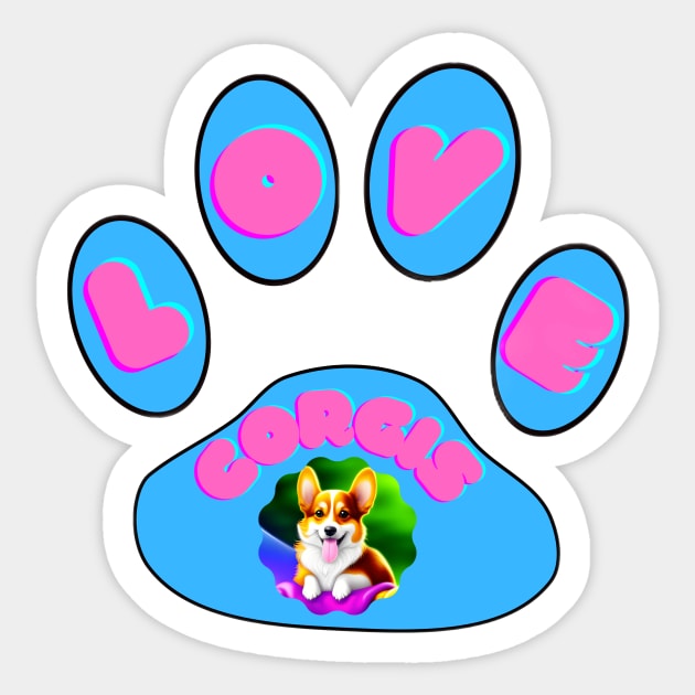 Cute Corgis Sticker by Sanarnos